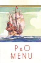 1935 P&O SS Mongolia Cruise Ship Commander Crew Hand Signed Gala Menu