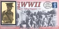 1942 WW2 Fall Of Singapore Jack Chalker War POW Hand Signed FDC