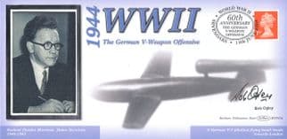 1944 WW2 German V-Weapon Offensive Bob Ogley Hand Signed Benham FDC