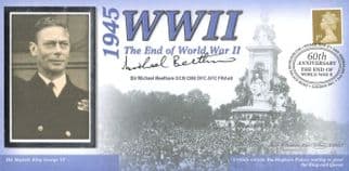 1945 The End Of WW2 Michael Beetham Hand Signed Benham FDC