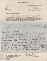 1948 Medical Hand Written 2x Signed Letters to WW2 Doctor