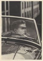 1950s American Classic Car Cruising Smoking Award Photo Postcard