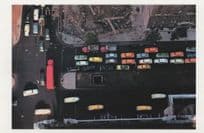 1950s New York Classic Car Traffic Rush Hour RPC USA Postcard