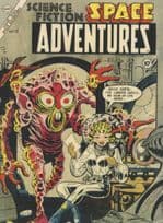 1950s Space Adventures Comic Book Time Travel Monster Postcard