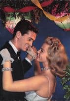 1960s American Family Ballroom Smooch Dancing Romance Postcard