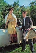 1960s American Family Picnic Day Out Summer Fashion Postcard