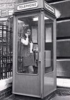 1960s New Telephone Box Anti Vandalism Glass BT RPC Postcard