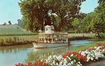 1960s Sternwheelier Boat Dutch Wonderland Lancaster PA USA Theme Park Postcard