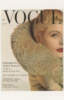 1960s USA Burberry Ladies Coat Angela Howard Vogue Magazine Postcard
