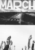 1963 Black Rights Power Equality March SNCC 2x Postcard s