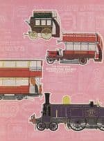 1964 London Transport Museum Bus Poster Painting Advertising Postcard
