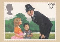 1970s London Police Constable On The Beat FDC Postcard