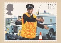 1970s London Traffic Police Royal Mail Rare FDC Postcard