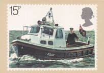 1970s Police River Control London Royal Mail Boat FDC Postcard