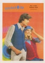 1970s Waistcoat Vests Comic Fashion Sewing Pattern Postcard