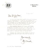1972 Trooping The Colour 10 Downing Street Hand Signed Letter
