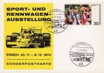 1974 Formula 1 Motor Car Racing Sport German Rare First Day Cover