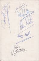 1977 Boxing Dinner John Conteh MULTI 8x Hand Signed Boxer Menu