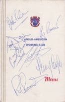 1977 Boxing Dinner MULTI Hand Signed Autograph Boxer Menu