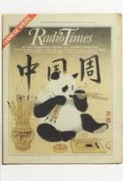 1978 Chinese Panda Week BBC TV Radio Times Magazine Postcard