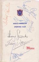 1980 Boxing Dinner MULTI Hand Signed Terry Wogan The Goons Boxer Menu