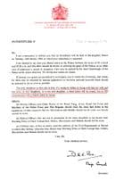 1980 Knighthood Investiture Private Letter London Palace Invitation