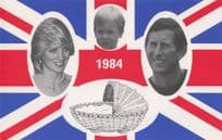 1984 Princess Diana King Charles Royal Baby Ltd Edn Postcard