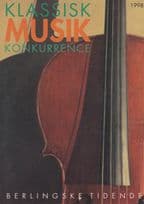 1998 Klassisk Musik Konkurrence German Berlln Advertising Postcard