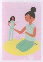 1st Barbie Doll Movement Womens Rights Hospital Nurses Painting Postcard