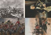 1st Regiment Of The Foot Guards Battle Of Waterloo Painting 4x Postcard s