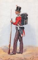 1st Royal Regiment Of Foot Soldiers 1854 Uniform Gale & Polden Postcard