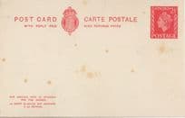 2 Half D Penny Old Blank Postcard