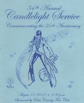 2012 Elvis Presley Remembrance Candlelight Service Programme
