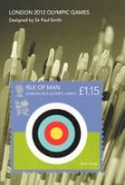 2012 Olympic Games Archery Paul Smith Isle Of Man Postcard