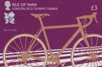 2012 Olympic Games Cycling £3 Paul Smith Bicycle Race Isle Of Man Postcard