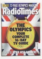 2012 Olympic Games Radio Times TV Show Magazine Postcard