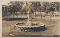 2442 Park Sterling Kansas USA Statue Real Photo Old Postcard