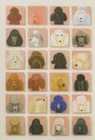 24x Poodle Window Colourful Dogs Art Dog Postcard