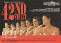 42nd Street Nottingham Opera Theatre 2004 Advertising Postcard