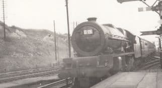 46203 Train At Camforth Station in 1958 Vintage Railway Photo