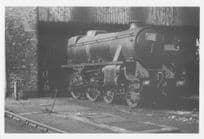 4948 Train at Fleetwood Station Lancs Railway Postcard