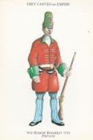 6th Marine Regiment 1743 Private Spanish War Uniform Postcard