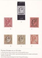 7d Antique British Stamps Design Master Die Royal Mail Postcard