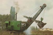 80 Ton Steam Shovel Lorry Leicester Museum Postcard