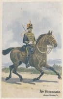 8th Hussars Gale & Polden Scottish Military Uniform Old Postcard