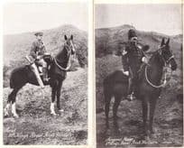 8th Kings Royal Irish Hussars 2x Military Dainty Novels Postcard s