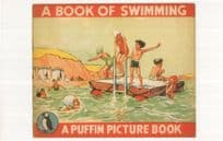 A Book Of Swimming Puffin 1945 Picture Book Postcard