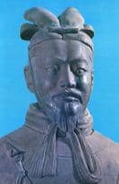 A Chinese Military General Pottery Model China Museum Warrior Postcard