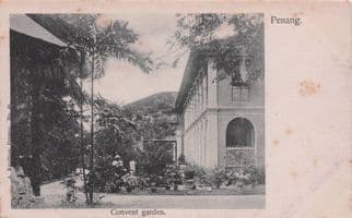 A Convent Garden Penang Malaysia Kaulfuss No 49 Antique Postcard