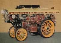 A Deakin & Sons Amusements Fowler 1933 Engine Model Postcard